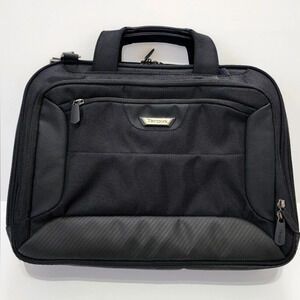 Targus 14" Laptop Bag Black Briefcase Travel Work Shoulder Bag Multi Pocket
